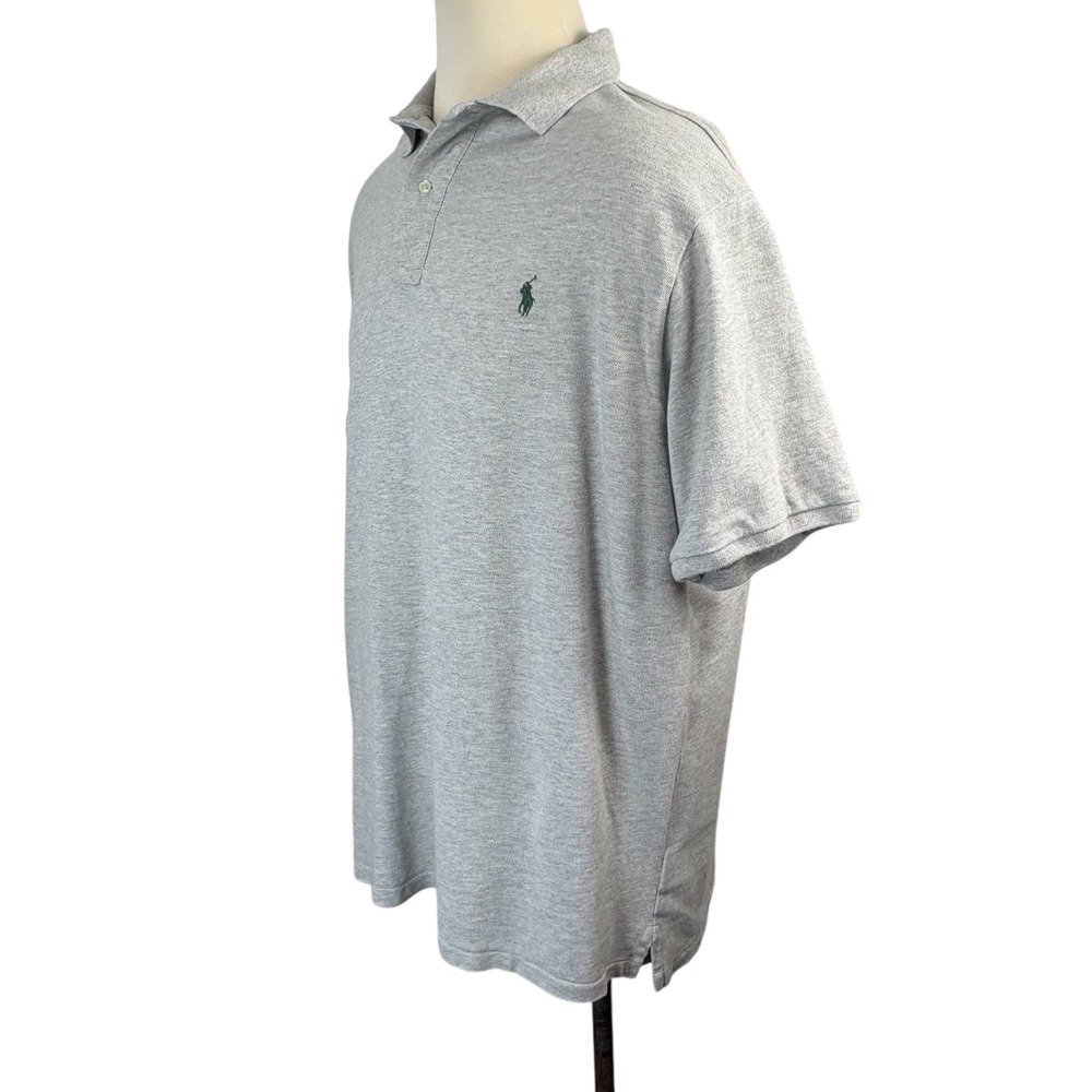 Polo Ralph Lauren Mens 2XB Gray Polo Shirt Classic Fit Short Sleeve - Picture 3 of 7